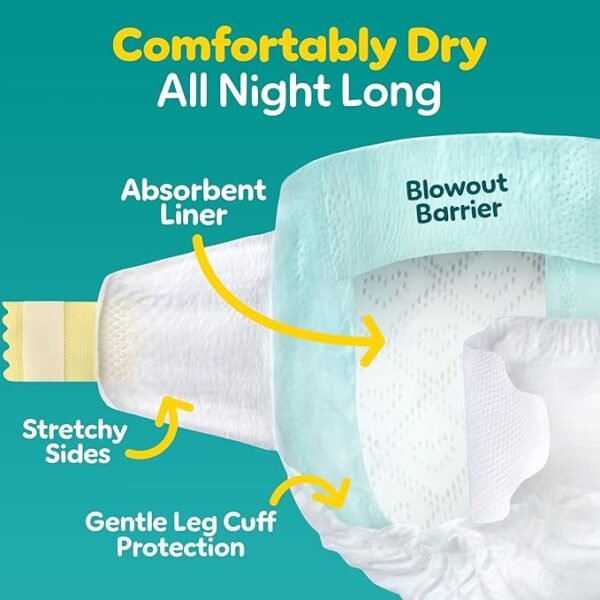 Pampers Baby Diapers - Swaddlers - Size 5, 132 Count, Ultra Absorbent Disposable Infant Diaper - Image 2